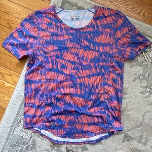 SOLD W’s Run All Day Tee in cyanotype papaya
